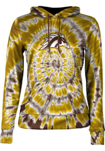 ProSphere Western Michigan Broncos Womens Brown Tie Dye Hooded Sweatshirt