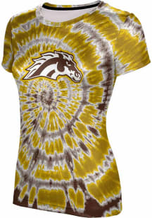 ProSphere Western Michigan Broncos Womens Brown Tie Dye Short Sleeve T-Shirt