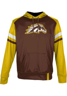 ProSphere Western Michigan Broncos Youth Brown Old School Long Sleeve Hoodie
