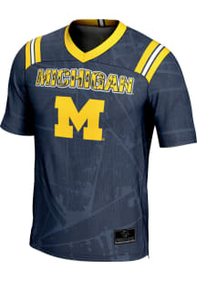 ProSphere Michigan Wolverines Blue Vigor Design Football Jersey