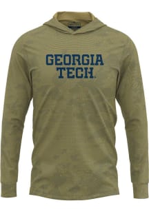 ProSphere GA Tech Yellow Jackets Mens Gold Disrupter Long Sleeve Hoodie