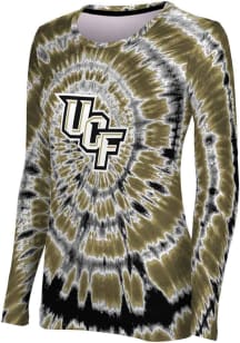 ProSphere UCF Knights Womens Black Tie Dye LS Tee
