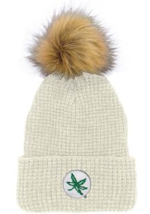 LogoFit Ohio State Buckeyes White Belgian Womens Knit Hat