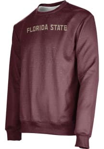 ProSphere Florida State Seminoles Mens Red Heather Long Sleeve Crew Sweatshirt