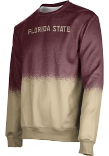 ProSphere Florida State Seminoles Mens Red Spray Long Sleeve Crew Sweatshirt