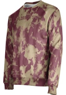 ProSphere Florida State Seminoles Mens Red Grunge Long Sleeve Crew Sweatshirt