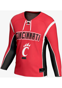 ProSphere  Cincinnati Bearcats Mens Red Rival Hockey Jersey