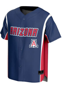 ProSphere Arizona Wildcats Mens Navy Blue Rival Baseball Jersey