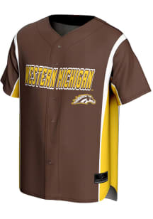 ProSphere Western Michigan Broncos Mens Brown Rival Baseball Jersey