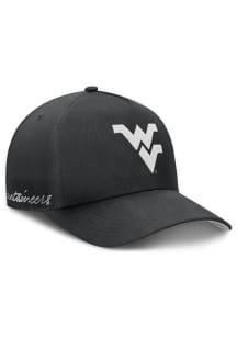 Nike West Virginia Mountaineers Dri-Fit Rise Structured A Frame Adjustable Hat - Black
