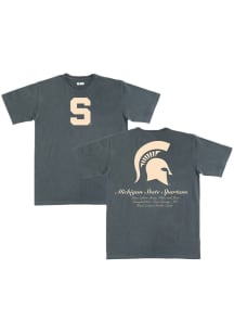 SLAM Michigan State Spartans Charcoal Homecourt Heavyweight Short Sleeve T Shirt