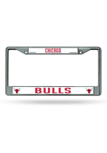 Chicago Bulls Premium Chrome License Plate Frame - Silver