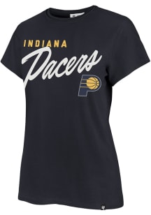 47 Indiana Pacers Womens Navy Blue Turf Side Frankie Short Sleeve T-Shirt
