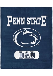 Penn State Nittany Lions Dad Silk Touch Fleece Blanket - Navy Blue