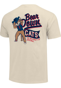 Arizona Wildcats Ivory State Wide Script Short Sleeve T Shirt