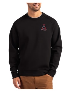 Cutter and Buck Alabama Crimson Tide Mens Black Vault Roam Long Sleeve Crew Sweatshirt