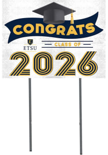 East Tennesse State Buccaneers KH Sports Fan Class of 2026 Yard Sign - Navy Blue