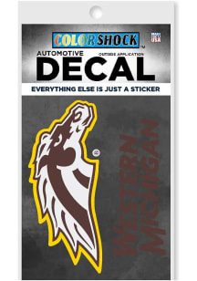 Western Michigan Broncos Main Mark Auto Decal - Brown