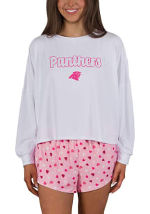 Concepts Sport Carolina Panthers Womens Pink Lyric PJ Set