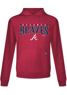 Levelwear Atlanta Braves Mens Red Relay Snowflakes Hood