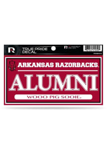 Arkansas Razorbacks True Pride Auto Decal - Red