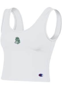 Champion Michigan State Spartans Womens White Scoop Tank Top