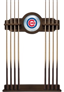 Chicago Cubs Solid Wood Cue Rack Pool Table Accessories