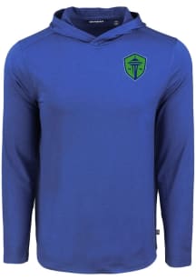 Cutter and Buck Seattle Sounders FC Mens Blue Coastline Eco Hood