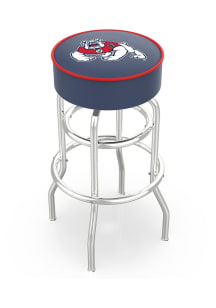 Fresno State Bulldogs Double-Ring Swivel Pub Stool - Black