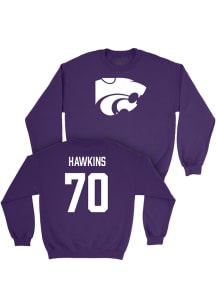 Gus Hawkins K-State Wildcats Mens Purple NIL Legacy Player Crew