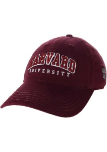 Legacy Harvard Crimson Arched Twill Adjustable Hat - Maroon