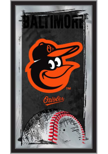 Baltimore Orioles Baseball Hanging Back Bar Mirror