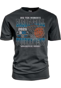 Blue 84 Big Ten Black 2026 Big Ten Women's Basketball Tournament Short Sleeve T Shirt