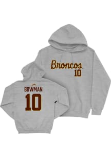 Sophia Bowman Campus Ink Western Michigan Broncos Youth NIL Script Long Sleeve Player Hoodie Grey