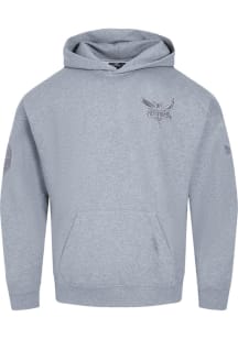 Pro Standard Charlotte Hornets Mens Grey Heather Neutral Retro Fashion Hood