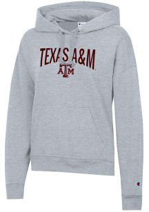 Champion Texas A&M Aggies Womens Grey Powerblend Hooded Sweatshirt