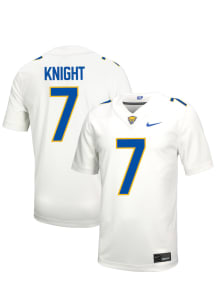 Malik Knight  Nike Pitt Panthers White NIL Name And Number Football Jersey
