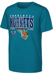 Charlotte Hornets Youth Teal Hoop Dreams Short Sleeve T-Shirt