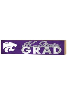 KH Sports Fan K-State Wildcats Grad graduation graphic Sign - Purple