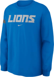 Nike Detroit Lions Royal Blue Rivalry Long Sleeve Fashion T Shirt
