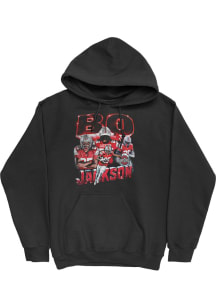 Bo Jackson Campus Ink Ohio State Buckeyes Youth Elevated 90s Graphic Retro Long Sleeve Player Hood..
