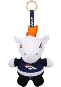 Denver Broncos 6in Plush Teamie Beanie Backpack Clip Keychain - Navy Blue