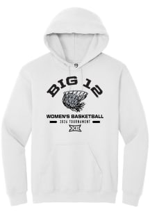 Summit Sportswear Big 12 Mens White 2026 Women's Basketball Championship Long Sleeve Hoodie