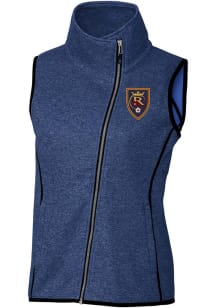 Cutter and Buck Real Salt Lake Womens Blue Mainsail Asymmetrical Vest