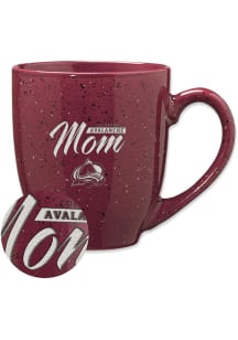 Colorado Avalanche Mom 16oz Speckle Ceramic Mug - Burgundy