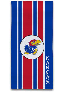 Kansas Jayhawks Striped Towel