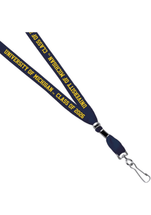 Jardine Michigan Wolverines 3/8 Class of 2026 Sublimated Lanyard - Navy Blue