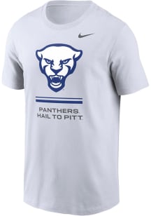 Nike Pitt Panthers White Dri-Fit Core Short Sleeve T Shirt