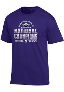 Champion Northwestern Wildcats Purple 2025 NCAA Womens Golf Champions Jersey Short Sleeve T Shirt