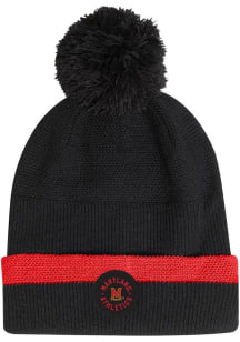 Under Armour Maryland Terrapins Black Sideline Drive Pom Beanie Mens Knit Hat
